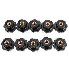 Heavy Duty Brass Core Knob Handle 7-Star M6x25 for Machinery 10 Pack Australia
