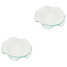 4Pcs Heat-Resistant Glass Wax Burner Replacement Dish for Scented Wax