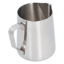 304 Stainless Steel Frothing Cup 350ml with Inner Scale, Pointed Mouth