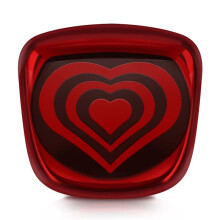 Motorcycle LED Taillight Assembly Heart Turn Signal Light Rear Warning Lamp for Sprint Primavera 150 Red