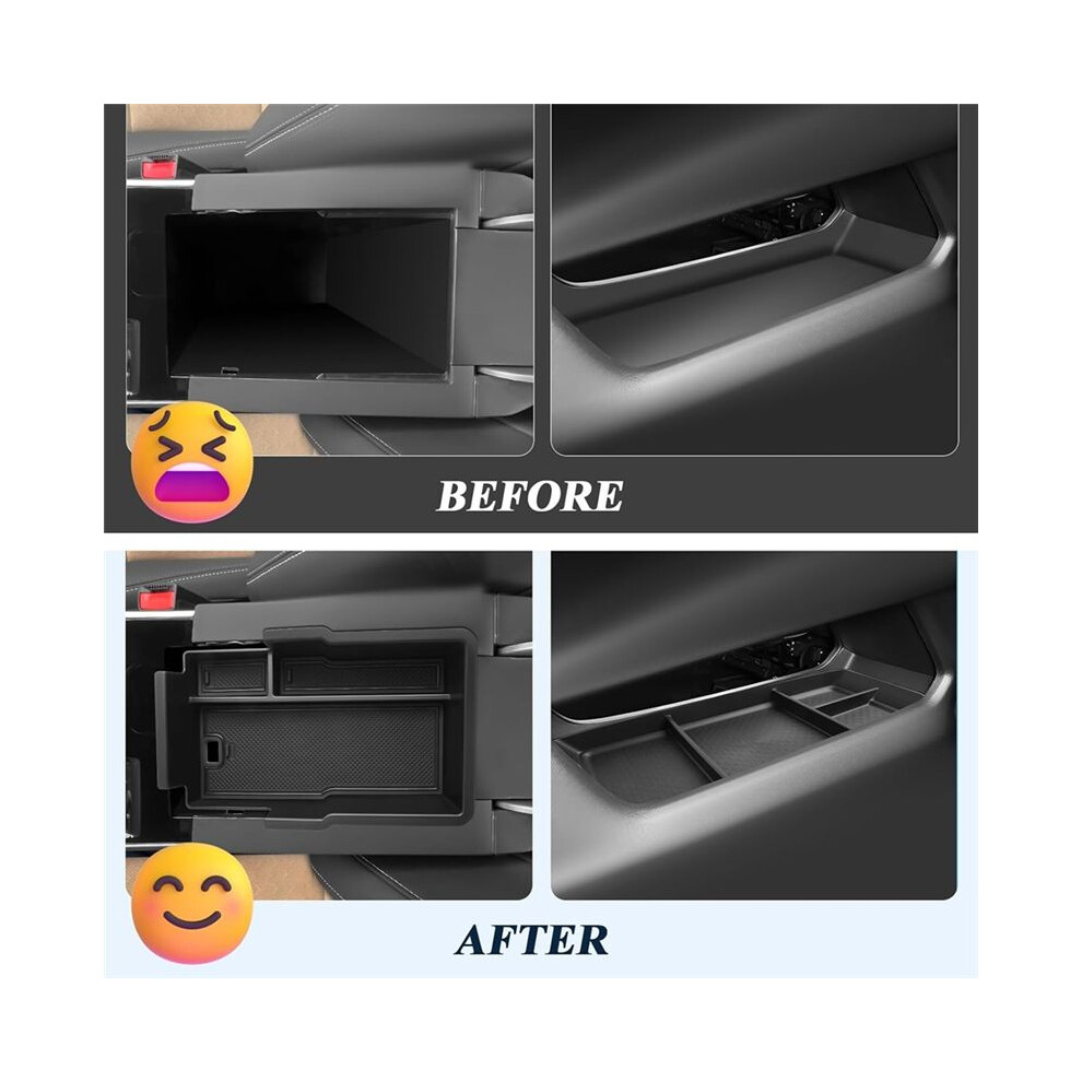 Car Armrest Storage Box&Lower Center Console Organizer Tray For Chevy Equinox 2025 Accessories 6032677209091