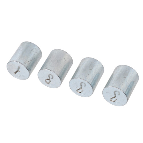 4PCS Chrome Plated Steel Weights Set 200g for Educational Experiments 1