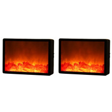 2X LED-Openhaardlamp Simulatie Vlamlamp Scandinavische Stijl Decoratieve Openhaardlamp Thuis Ambachtelijke Sfeer Nachtlampje