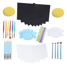 Dotting Tools 47-Piece Set for Mandala, Watercolor & Oil Painting