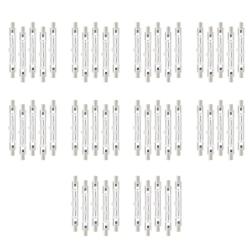 50 Pack R7S 118mm 300W 230V,R7S Halogen Linear Light Bulb,Dimmable Halogen Lamp for Construction Work Landscape Lighting