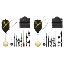 2X Quartz Slinger Trigger Klok Beweging Chime Muziekdoos Completer DIY Muur Mechanisme Reparatie Onderdelen met 8 Pairs Wijzers