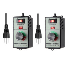 2X US Plug,AC Motor Speed Controller,15A Max, AC Electric Fan Variable Speed Controller Electronic Voltage Regulator
