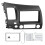 2Din Stereo Dash Frame for Honda Civic  LHD DVD Audio Navigation Panel 2