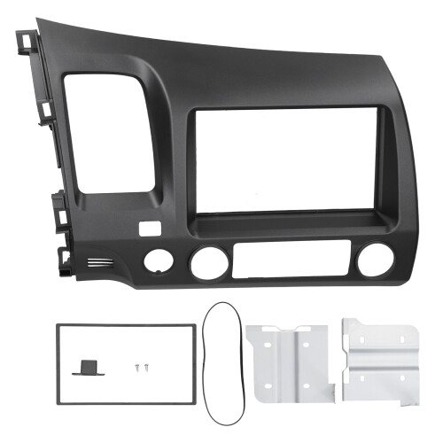 2Din Stereo Dash Frame for Honda Civic  LHD DVD Audio Navigation Panel 1