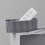 (Slate Grey) Large Cable Organizer Box for USB & Power Cords 3