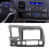 2Din Stereo Dash Frame for Honda Civic  LHD DVD Audio Navigation Panel 12