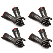 8X Hohe Hitze Handschuhe Griller Isolierte Koch Handschuhe für Barbecue / Grill / Raucher / Topflappen / Backen