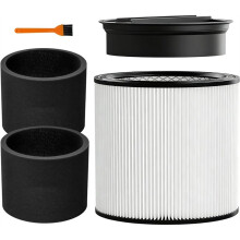 90304 Replacement Filter, 90585 Foam Sleeve for Shopvac Filter 90304 90350 90333 90585, Fits Most 5 Gallon