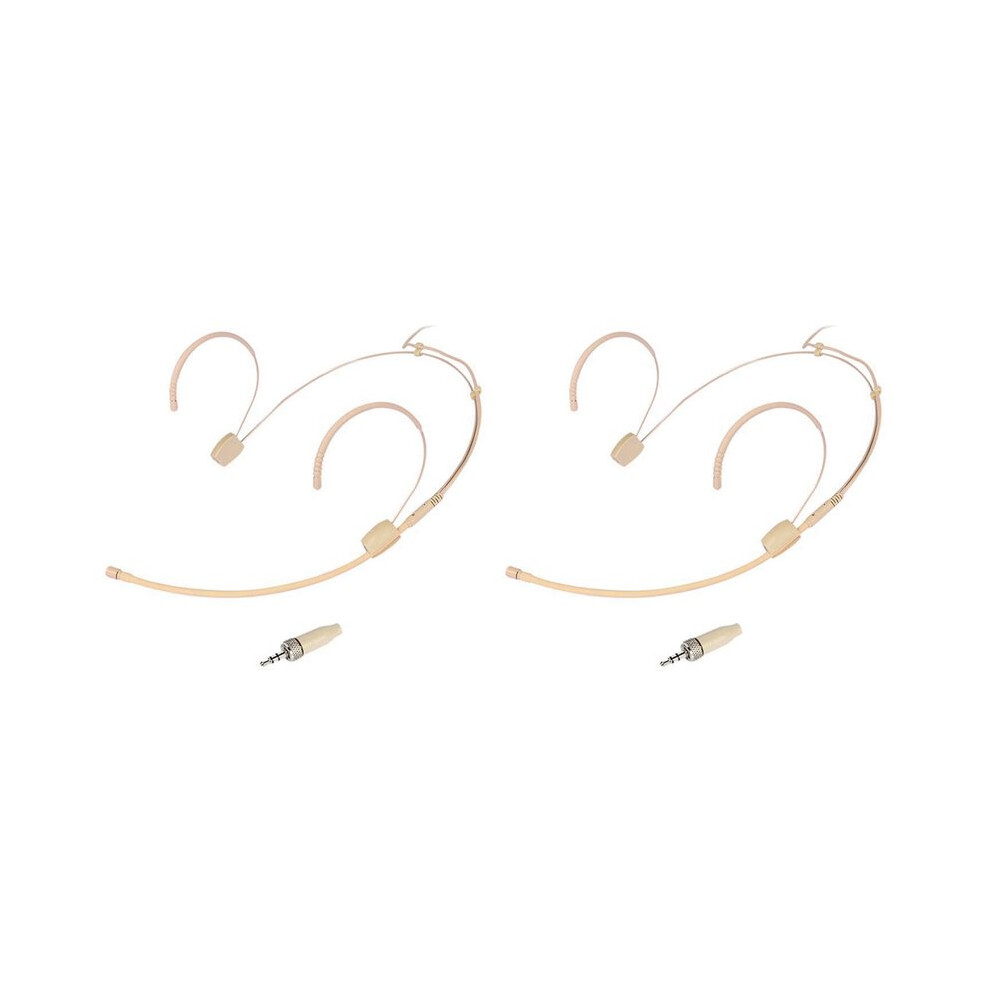 2X Earhook Microphone Headworn Headset Microphone Omnidirectional Condenser Mic For With Microphone Cover 6031061467444