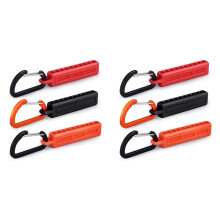 6PCS 1/4 Inch Hex Bit Holder,10 Holes Screwdriver Bit Holder Storage Organizer with Carabiner