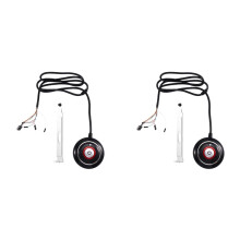 2X Computer Desktop -Knop met Dubbele USB-Poort Desktop Host Externe Startknop Plaktype Schakelaar