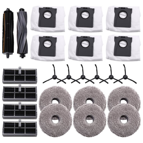 For  X30/X30Pro Robot Vacuum Accessories Roller Brush, Side Brush, Filter, Mop, Dust Bag Kit