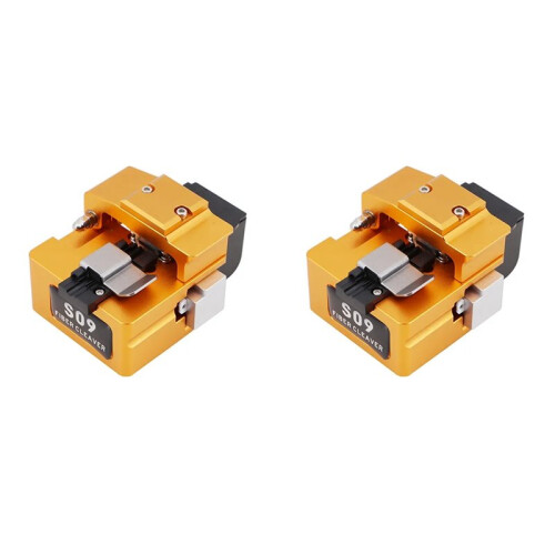 2X High Precision Fusion Splicer Optical Fiber Cutter FTTH Optic Fiber Cleaver S09 1