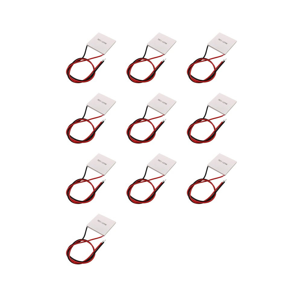 10X Tec1-12706 Thermoelectric Cooler Peltier 40X40mm 12V Semiconductor Refrigeration Qcmax 60-72W Refrigeration Piece 6031416528646
