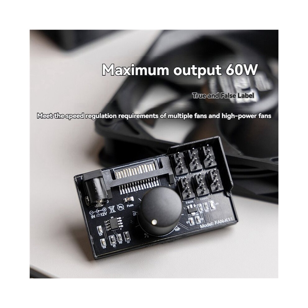 4X Pwm Fan Speed Controller High Power Power 4Pin Fan Governor Nas Server Fan Speed Control Pwm Speed Regulation 6032760151122