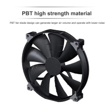 3X PHANTEKS PH-F200SP Zwarte Computerbehuizingventilator met Hoog Luchtvolume, 200 mm, 4-Pins PWM Stille Koelventilator, FDB Hydraulische Lagers