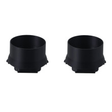 2PCS Portafilter Funnel for  Luxe Cafe ES601& ES601C Espresso Machine Reusable Anti- Cafe Dosing Ring