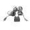 Auto Android Navigatie Machine Dubbele TYPE-C Ingang Naar USB Interface Paneel Verlengkabel Adapter Paneel 4