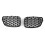 For  5 Series  F07 Hatchback 2010-2017 Car Silver Diamond Meteor Style Front Grille 4