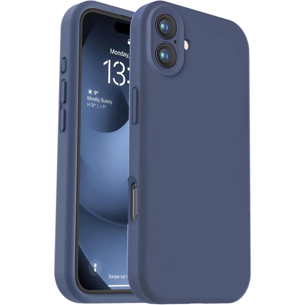 Iphone 16 Plus Case Compatible With Magsafe, Liquid Silicone, Soft Anti-Scratch Microfiber Lining, Shockproof, 6.7", Deep Blue 9448483582759