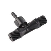 PVDF Venturi Tube Gas-Liquid Injector for Ozone Generator, 1/4in