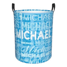 Personalized Laundry Basket for Bathroom, Bedroom – Dirty Clothes Hamper Storage for Kids, Boys, Girls, Baby, Men & Women – Compatible with Home