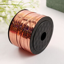 100-Yard Shiny Brown Metallic Curling Ribbon for Gifts, Balloons, Christmas, Valentine’s, Birthday – Compatible with Standard Dispensers