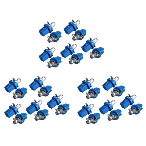 30Pcs LED Bulb Meter Dash B8-5D T5 Lamp with Holder  Tuning Auto Car Light