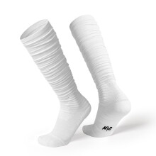 Scrunch-Fußballsocken, extra lange Baumwoll-Kniestrümpfe, gepolsterte Rugby-Socken