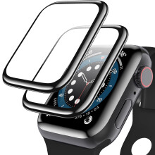 2er-Pack Displayschutzfolie, kompatibel mit Apple Watch Series 10 (42 mm), 3D-gebogene Kanten, kratzfeste PET-Folie