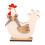Wooden Walking Chicken Decor Set – Farm Theme Easter 1