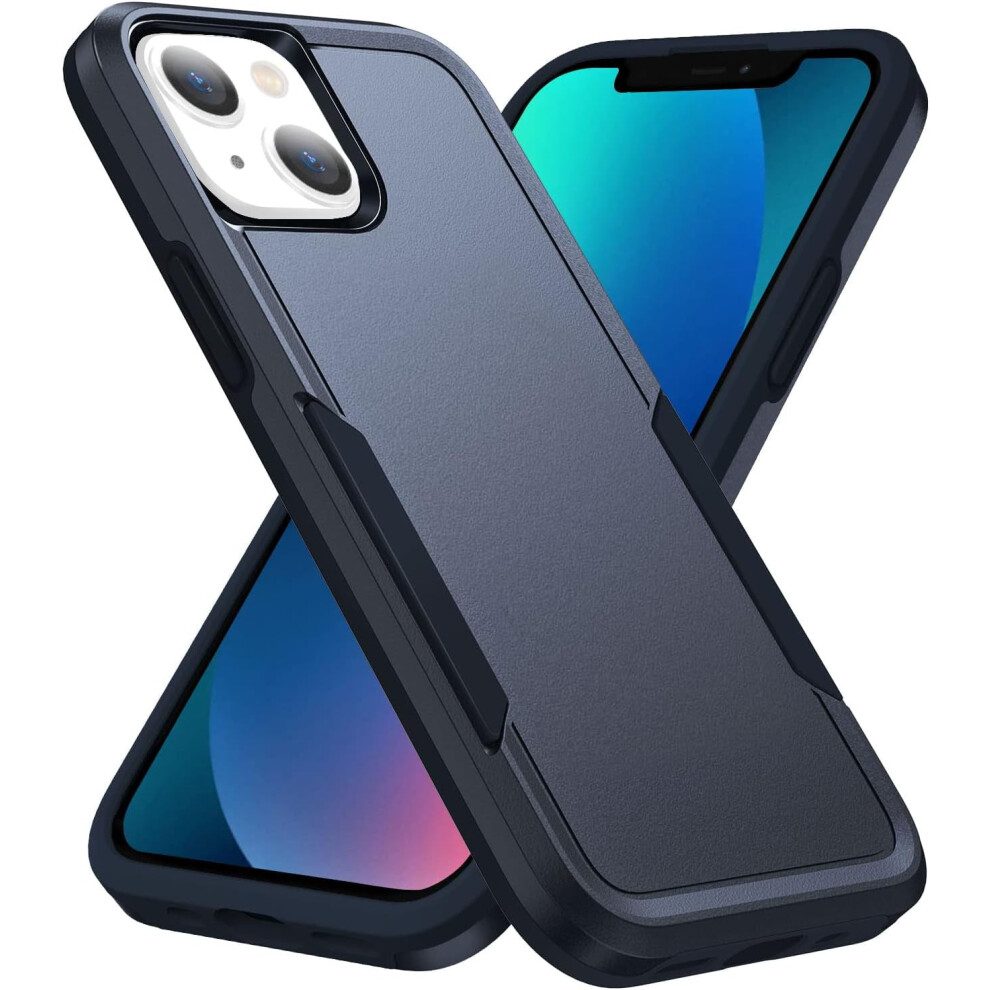 Heavy Duty Shockproof Iphone 15 Case Â Dustproof, Anti-Scratch, Dropproof, Navy (Compatible With Iphone 15) Blue 9448483584296