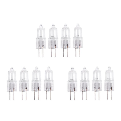 12V 20W 2 Pin G4 Base Halogen Light Bulb 12 Pieces Warm White