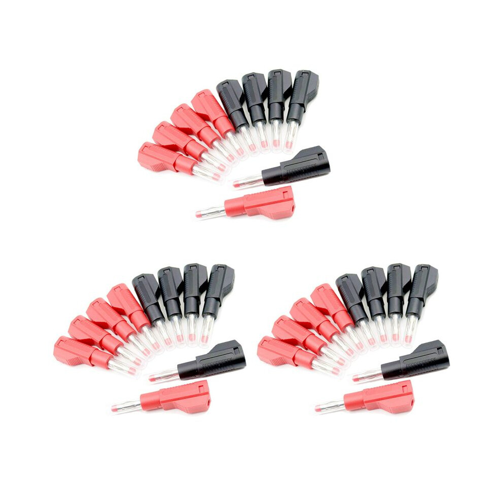30 Sets Retractable Sheath 4Mm Banana Plug Connectors Stackable Wire Solder Multimeter Test Leads Ends Plugs Adapter 6033939208920