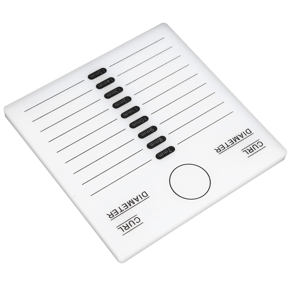 White Acrylic Eyelash Extension Tray, 131X131x7mm, Durable & Impact-Resistant