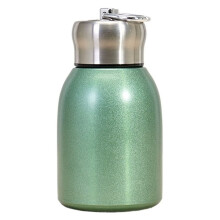 Garrafa térmica portátil de aço inoxidável de 280 ml, mantém as bebidas quentes ou frias.