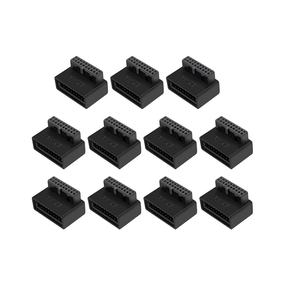 10X Ph19b Usb 3.0 Internal Header Usb3.0 19/20P Socket 90 Degree Adapter Converter For Computer Motherboard 6033939280100