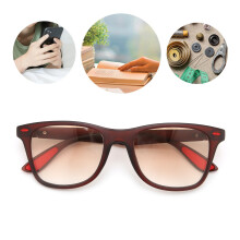 Unisex Lesebrille mit Blaulichtfilter +250 UV gegen Augenbelastung Sandtee Rot