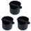 3X Coffee Grind Knock Box and Espresso Dump Bin (Black) 1