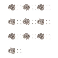 1000 Silver Copper Round Cone Rivet Spike Studs Spots DIY Rock Punk 8mm