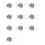 1000 Silver Copper Round Cone Rivet Spike Studs Spots DIY Rock Punk 8mm 1