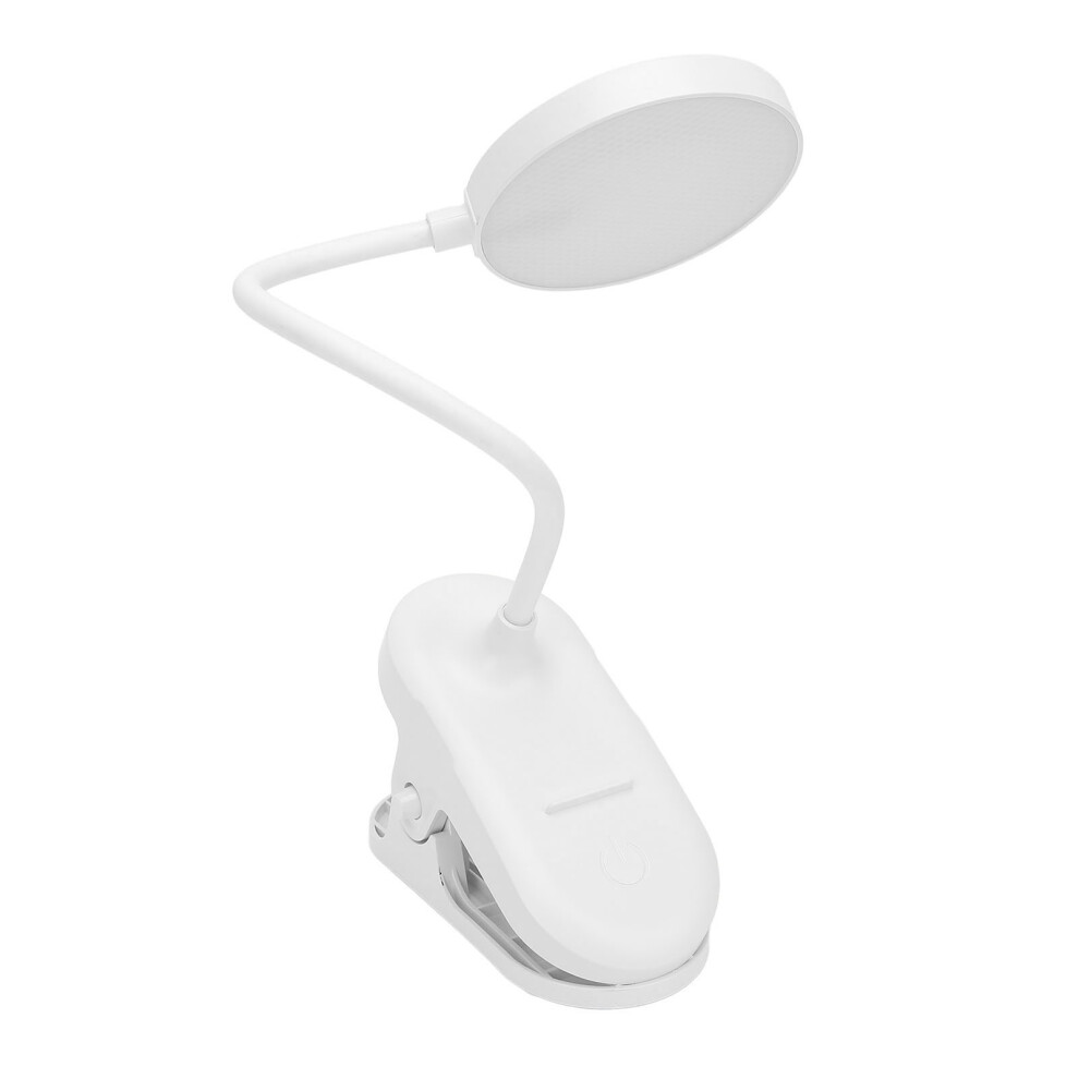 Light Rechargeable Led Desk Lamp 3 Brightness Modes Clip-On Reading