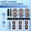 For  X30/X30Pro Robot Vacuum Accessories Roller Brush, Side Brush, Filter, Mop, Dust Bag Kit 7