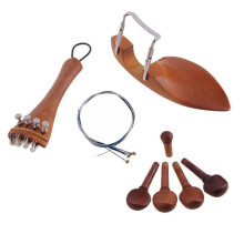 Accessori per Violino 4/4, Perni di Accordatura, Piastra di Disegno, Corde di Coda, Mentoniera, Viti, Set di Corde per Violino di Precisione