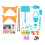 6-in-1 Kids Interactive Game Table Set, Plastic, 28x49.5x18cm 14